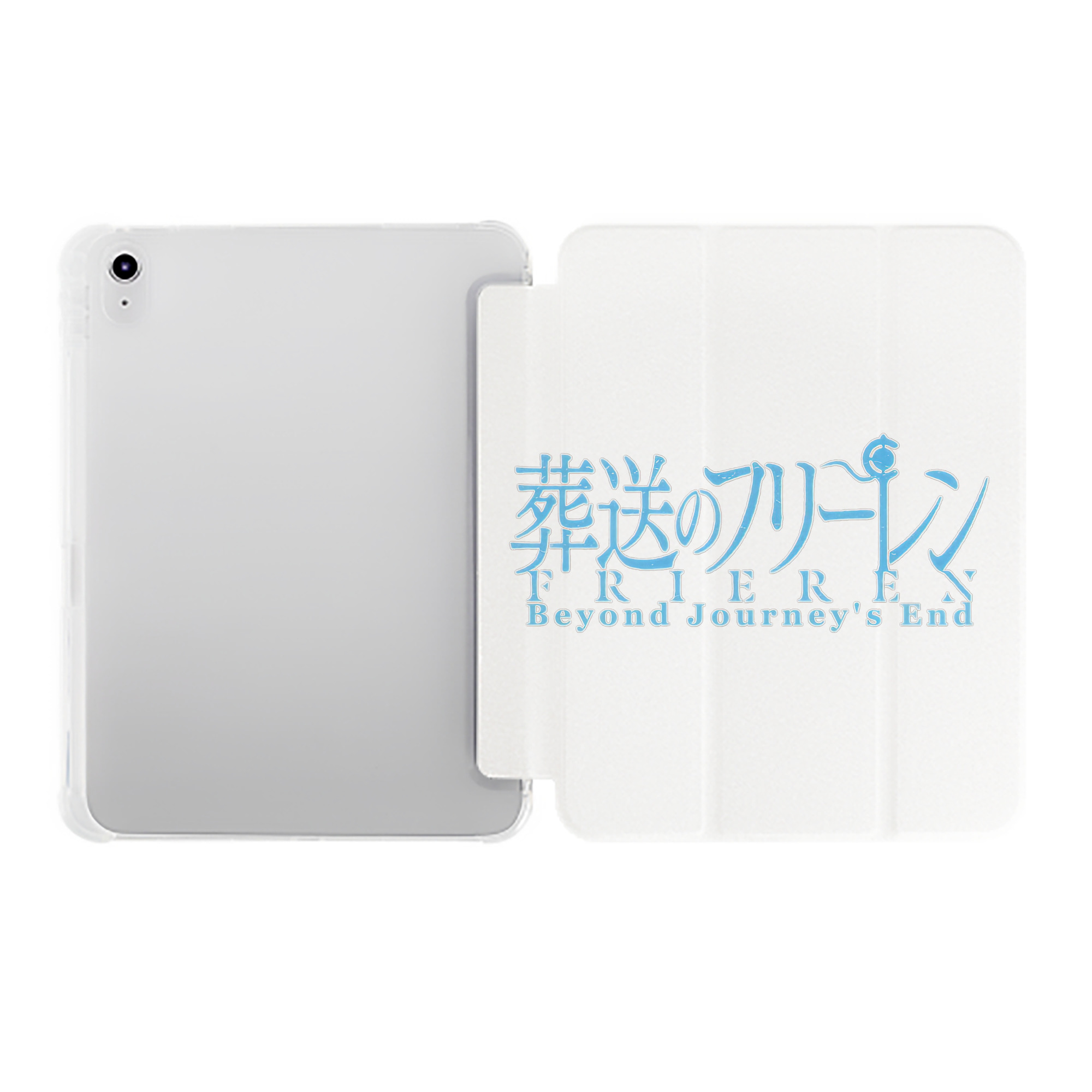 （画像用） 葬送のフリーレン Frieren IPad ケース ペン収納付き 三つ折りスタンド PUレザー×シリコン 対応機種9.5/10.5/10.9インチ